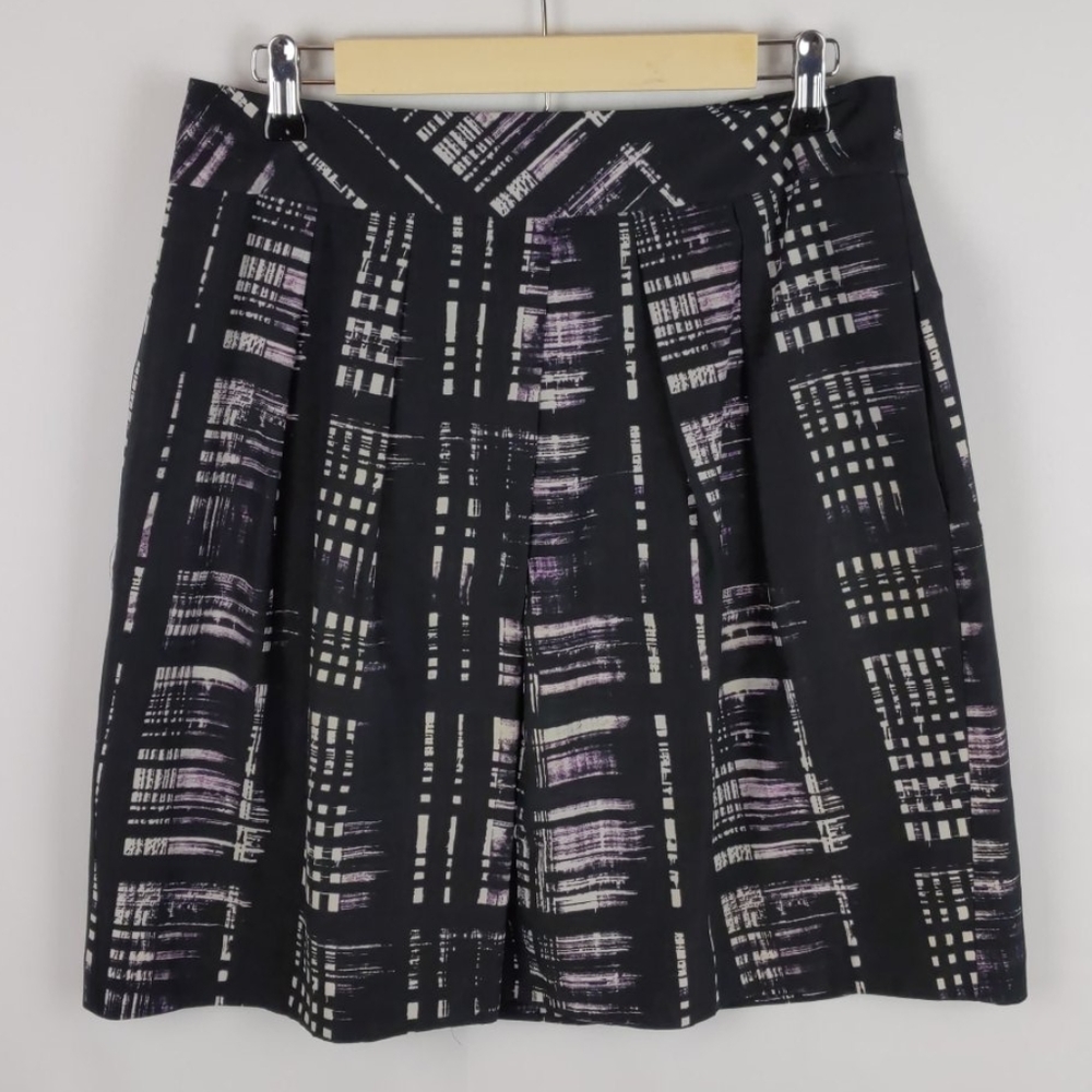 Banana Republic Silk Blend Pleat Abstract